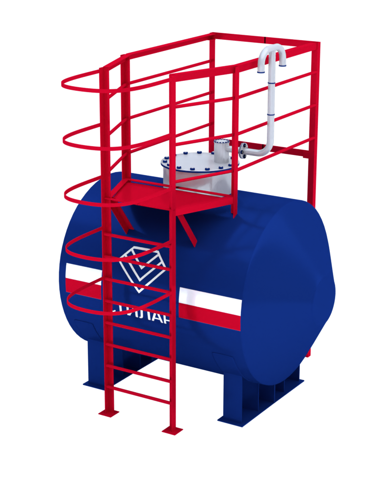 Горизонтальный резервуар РГСН для воды 5 м³ от завода-производителя